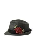  Floral Patch Fedora Hat