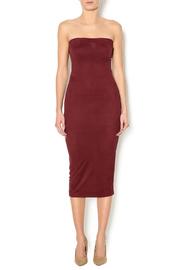  Faux Suede Midi Dress