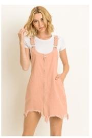  Distressed Overall Dress