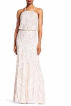  Ivory Beaded Gown