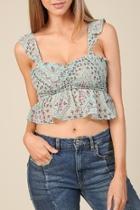  Ruffled Cropped Top