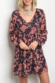  Coral Navy Dress