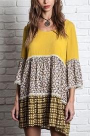  Multiprint Peasant Dress
