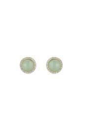  Chalcedony Pave Studs