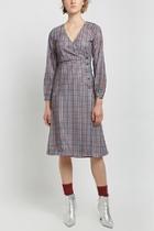  Wrap Check Dress