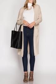 Ribbed Midi Cardigan