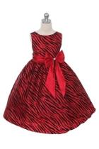  Zebra Bow Dress