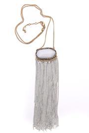  White-quartz Fringe Necklace