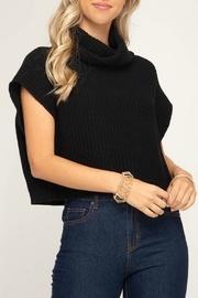  Cropped Cowl Sweater