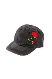  Black Distressed Cap