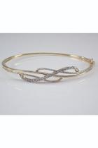  Yellow Gold 1.25 Ct Diamond Bangle