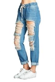  Distressed Denim Joggers