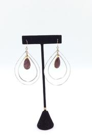  Ruby Double Hoops