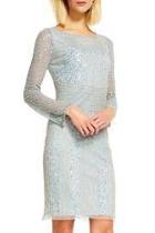  Long Sleeves Beaded Dress