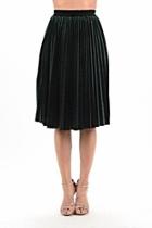  Velvet Pleat Skirt