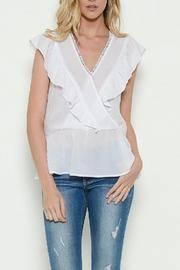  Crossover Ruffle Blouse