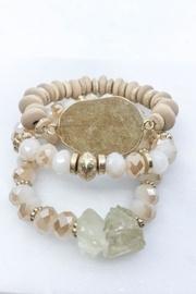  Wood-and-stone Bracelet Set