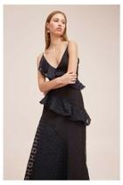  Polka-dot Ruffle Gown