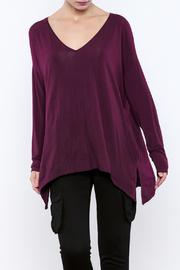 Side Slit V-neck Tunic