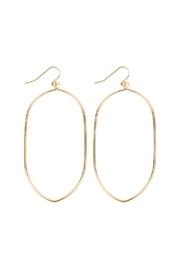  Oval-wire Drop Earrings