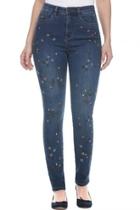  Embroidered Slim Jeans