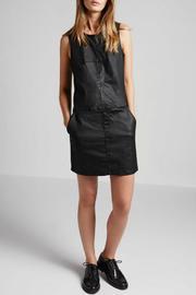  Coated Denim Shift Dress