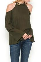  Olive Shoulder Blouse