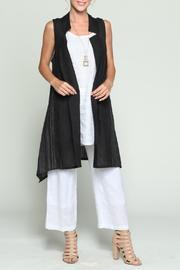  Black Linen Vest