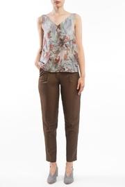  V-neck Top Flowers
