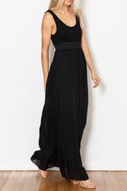  Eyelet Banded Waist Maxi Dress