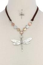  Patina Dragonfly Necklace