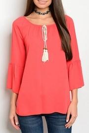  Tomato Red Blouse