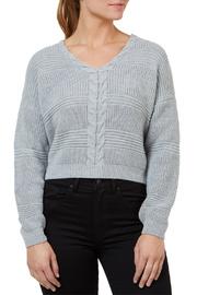  Lace Up Back Crop Sweater