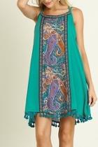  Paisley Embroidery Dress