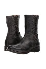  Lace-up-leather Bootie