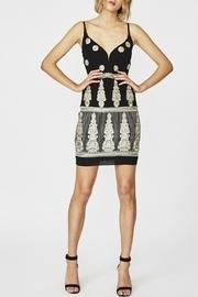 Plunge Embroidered Dress