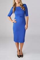  Blue Ponte Dress