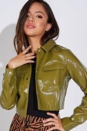  Olive Shiny Jacket