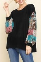  Paisley Puff Top