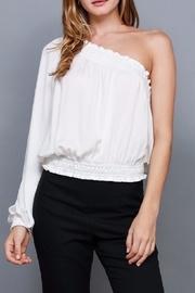  Smocked One Shoulder Top