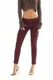  Maroon Moto Pants