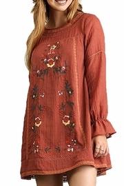  Floral Embroidery Dress