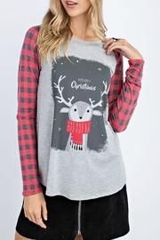  Reindeer Merry Christmas Ls Tee