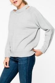  Grey Cut-out Sweater