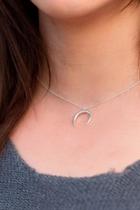  Crescent Pendant Necklace