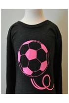  Grey/pink Soccer T-shirt