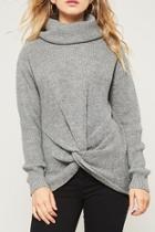  Grey Twist Sweater