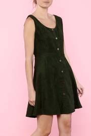  Olive Button-down Dress