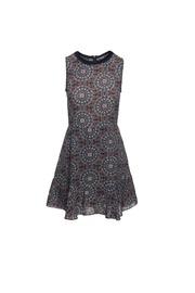  Contrast Neck Dress