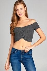  Striped Ribbed Crop